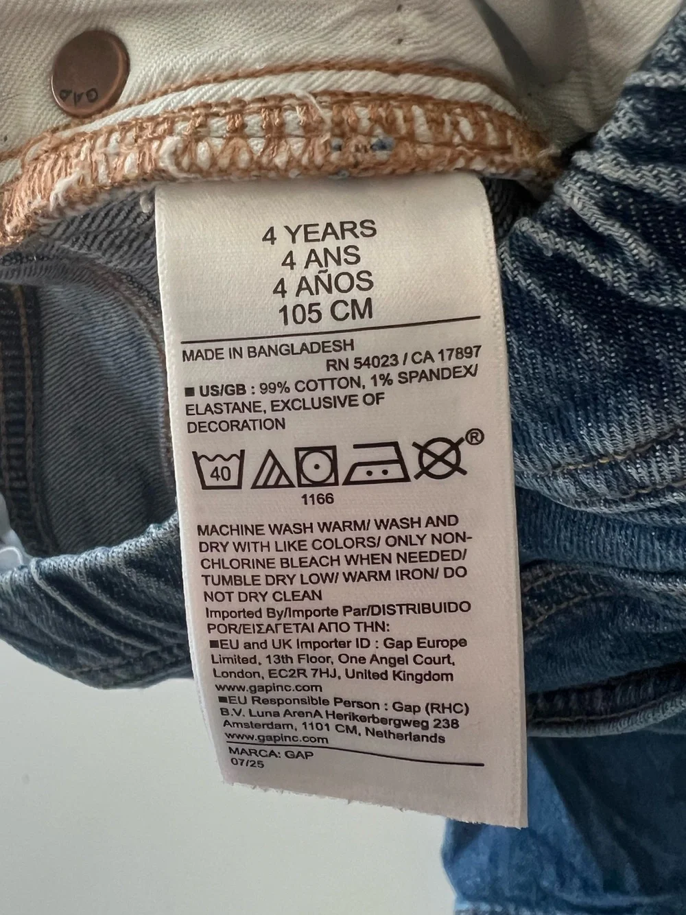 GAP x Disney Pixar Cars Lightning McQueen Jeans Size 4
